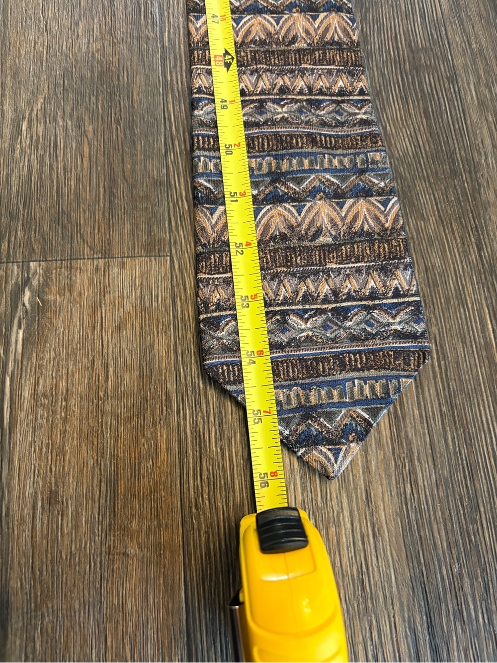 Christian Dior Monsieur Vintage Men’s Tie Abstract Design 100% Silk - Picture 5 of 6